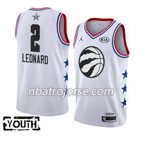Barn Toronto Raptors Tröja Kawhi Leonard 2 2019 All-Star Jordan Brand Vit Swingman